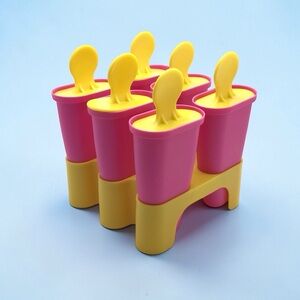 IKEA CHOSIGT Ice Pop Maker Mold Set BPA Free Reusable Popsicle Molds Pink
